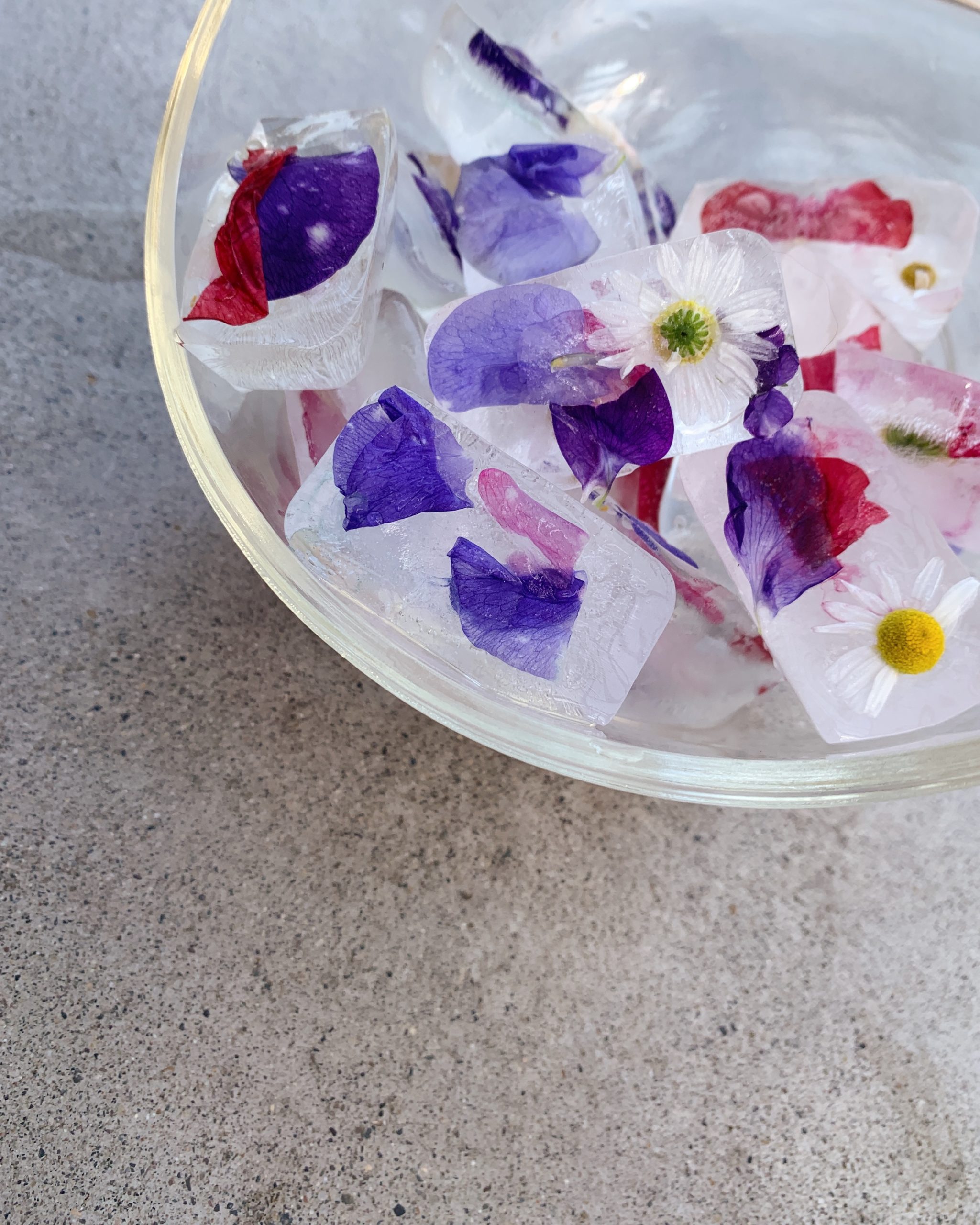 More Floral Ice Cubes